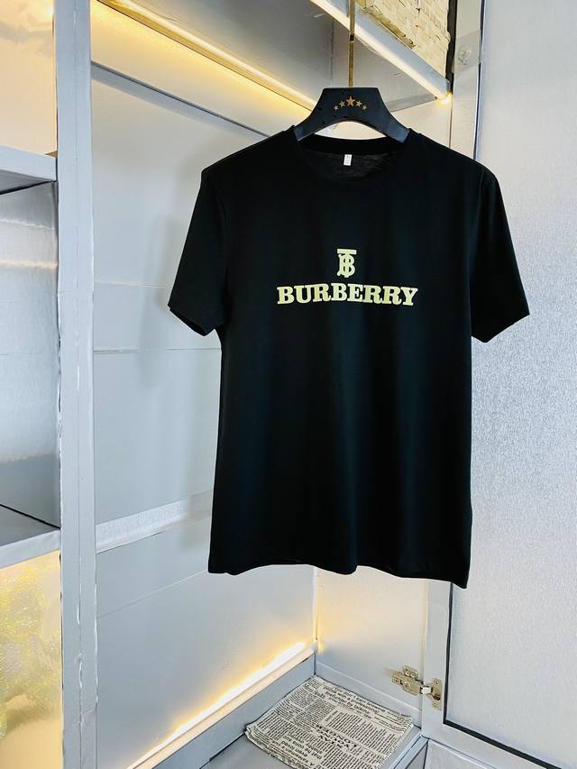 穿240斤 胖子福音 情侣款 码数：M-6Xl 巴宝莉burberry 原单品质 2024最新款 男装短袖t恤 衣服 精选专柜订制顶级丝光棉进口面料 所有细节做