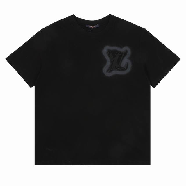 Louisvuitton 路易威登 胸前logo手绘刺绣短袖t恤 Size：S-L