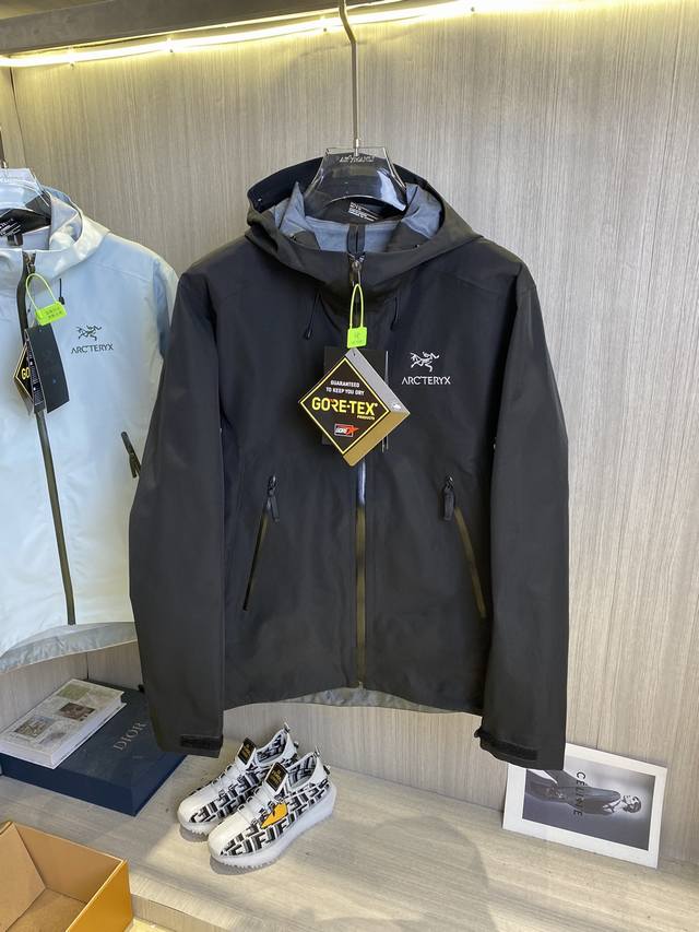 顶级版本 IT黑色 ARC‘TERYX BETA LT GORE-TEX Jacket-Men's始祖鸟户外防水硬壳全压胶冲锋衣夹克外套 款号G03 顶级品质