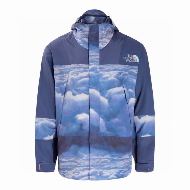 供 全网顶级版本 细节自观 The North Face X CLOT 陈冠希联名23ss新款 北面春夏联名款全压胶冲锋衣防水防风外套 三层面料最后的效果挺括轻