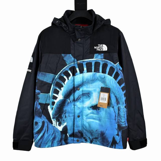 Mx43 Max 顶级版本 独家品质 Supreme X The North Face 19Fw 北面自由女神冲锋衣帽子可收纳 刺绣设备 采用百灵达beks-Y