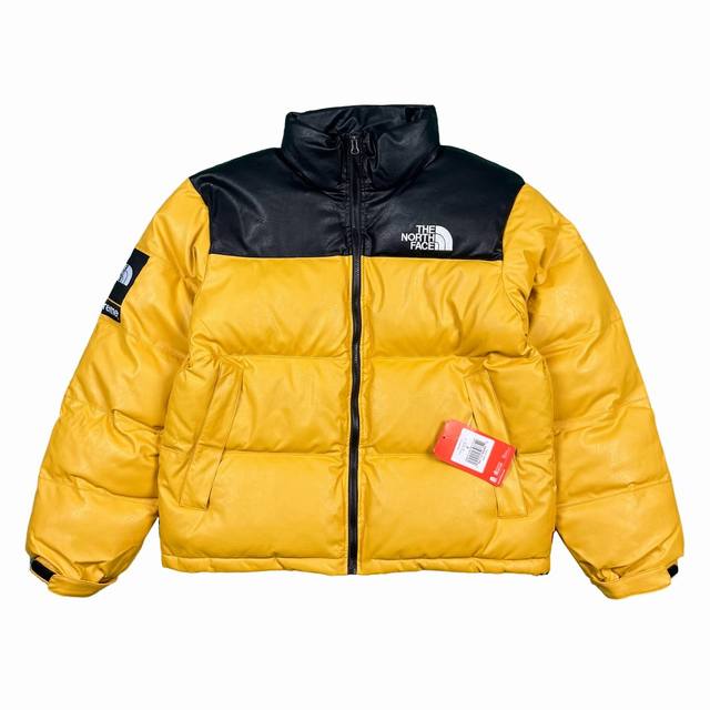 Mx21#羽绒服 顶级版本 独家正确皮料 Supreme X The North Face 17Fw Leather Nuptse Jacket 北面 皮质羽绒