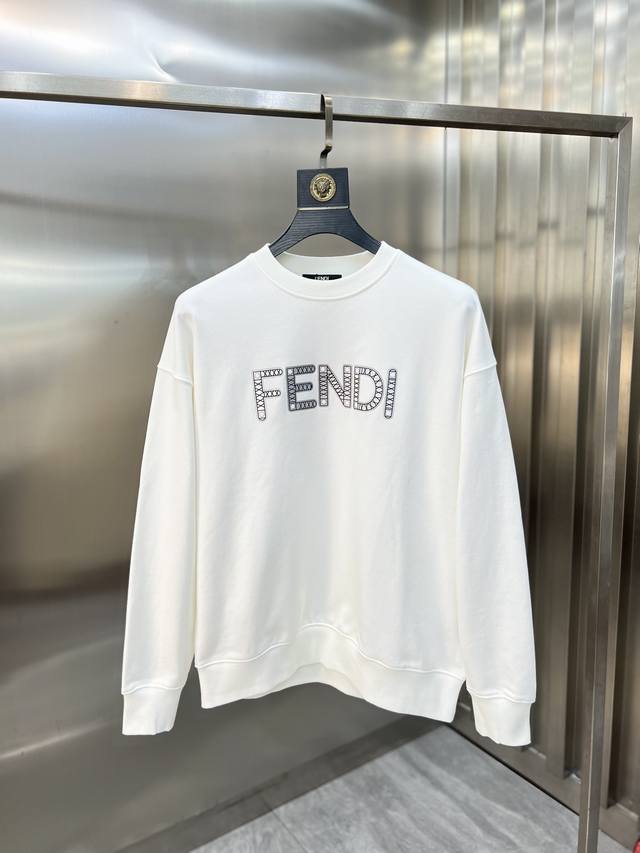 Fendi 芬迪 2025秋冬新品 三标齐全 圆领纯棉卫衣 好货不用过多介绍 看细节 专柜码数 S-Xxl 175 140建议m