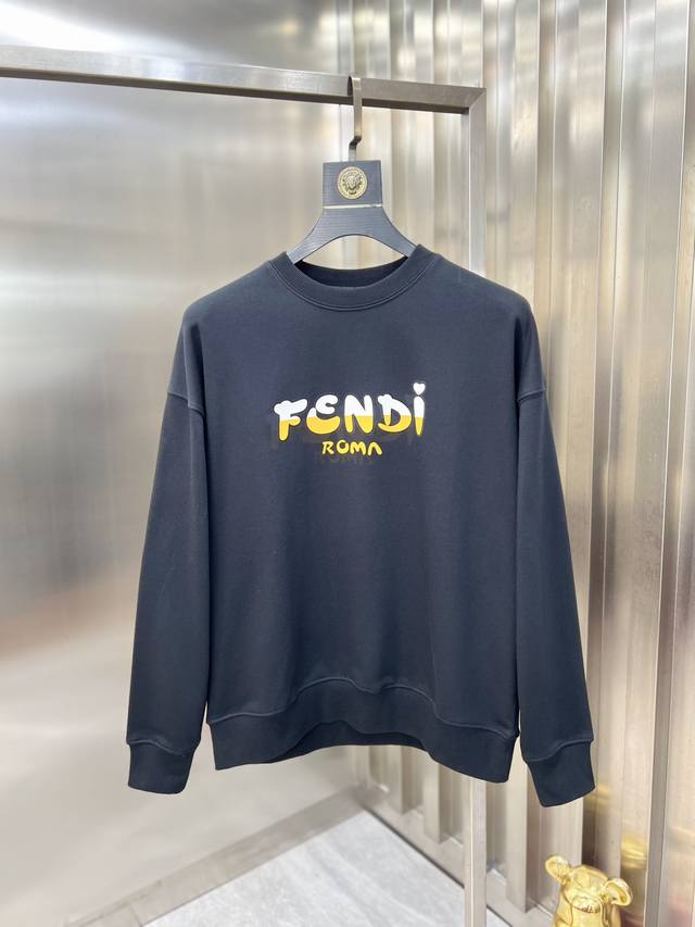 Fendi 芬迪 2025秋冬新品 三标齐全 圆领纯棉卫衣 好货不用过多介绍 看细节 专柜码数 S-Xxl 175 140建议m