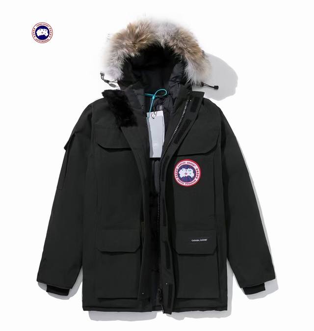 顶级 款号：De092 上新 Canada Goose 远征08款大鹅！配高端防尘袋 08款大鹅经典款羽绒服 Canada Goose 胸前章、男女同款 抗寒羽