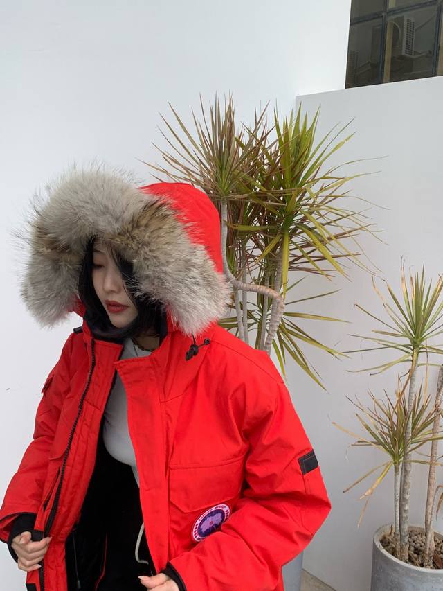 正品代购级 新款 Canada Goose 加拿大鹅 08款 为南极洲科学家而设计 因温暖风靡全球 面料采用8515Tc 85%聚酯纤维15%纯棉 填充625蓬