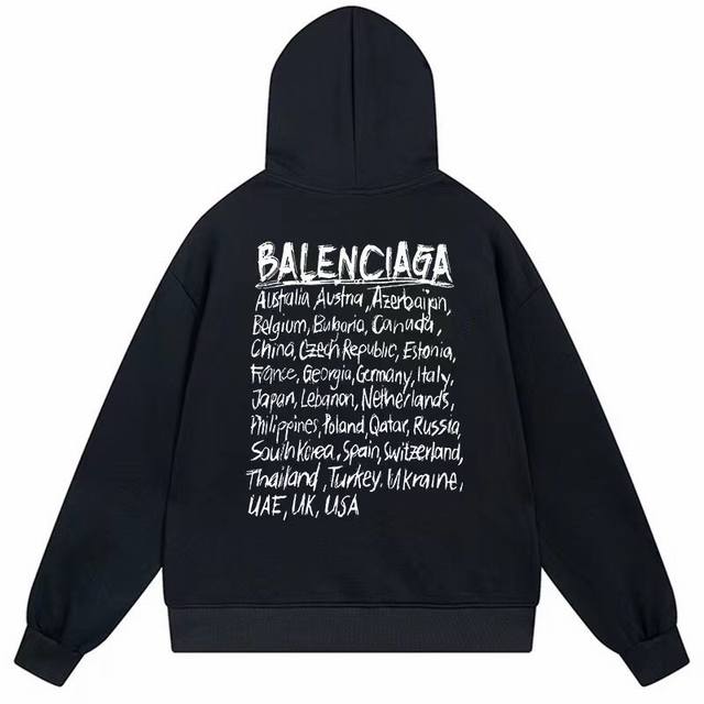 卫衣新款 款号c66 毛圈 加绒78 Balenciaga巴黎世家 限定连帽卫衣 男女同款某宝爆款 印花：印花材料采用安全环保无毒婴儿认证的材料；印花轮廓清晰干 - 点击图像关闭