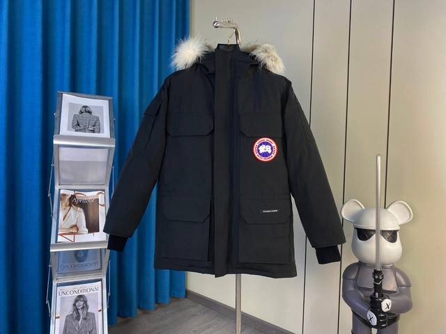 黑色：加拿大鹅canada Goose Expedition远征款派克大衣 2024 升级版羽绒服 新08款 2051# 男女同款# 尺码 Xs S M L X