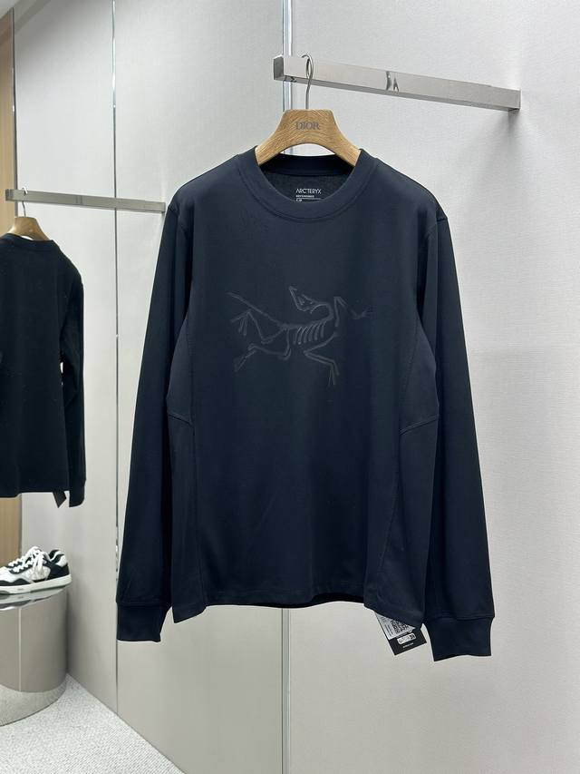 Arcteryx始祖鸟高版本长袖 280克双纱面料arcteryx Captive Arc'Word Ls Shirt M Captive系列字母图案logo印