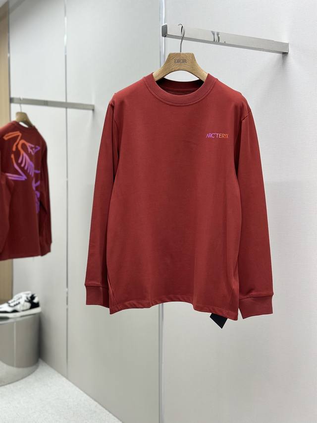 Arcteryx始祖鸟高版本长袖 280克双纱面料arcteryx Captive Arc'Word Ls Shirt M Captive系列字母图案logo印