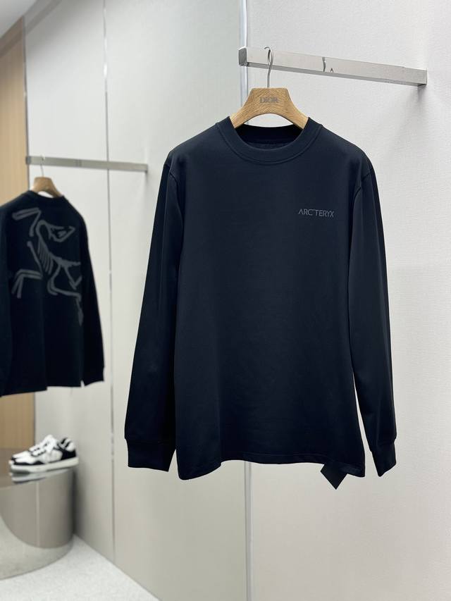 Arcteryx始祖鸟高版本长袖 280克双纱面料arcteryx Captive Arc'Word Ls Shirt M Captive系列字母图案logo印