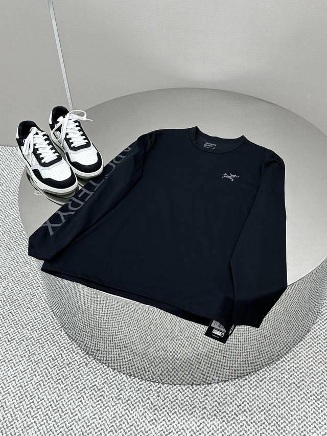 Arcteryx始祖鸟高版本长袖 280克双纱面料arcteryx Captive Arc'Word Ls Shirt M Captive系列字母图案logo印