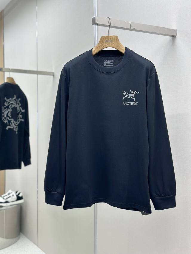 Arcteryx始祖鸟高版本长袖 280克双纱面料arcteryx Captive Arc'Word Ls Shirt M Captive系列字母图案反光log