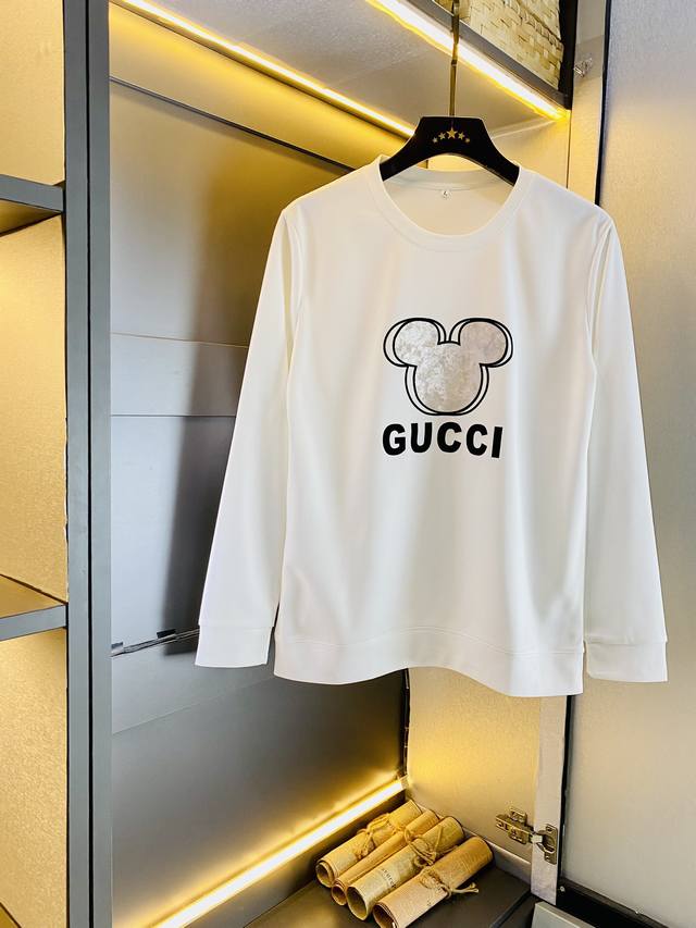 官网款可穿200斤胖子福音 古奇gucci 原单品质 三标齐全 最新款 衣服男装卫衣t恤 精选专柜订制顶级双丝光棉进口面料 所有细节做工完美1比1复刻 还原正品