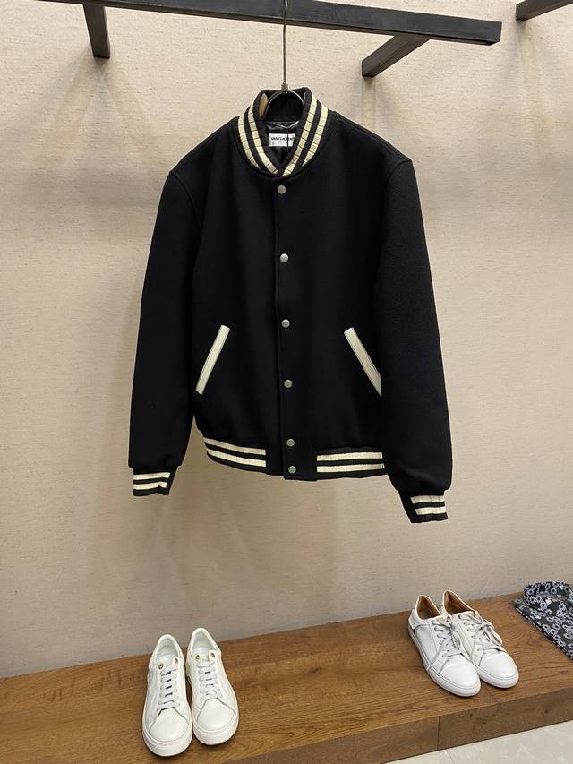 Slp 真皮后背贴字签名款棒球服外套 渠道精品 潮男潮女zui爱的棒球服夹克 市场各级版本都有 细节一定要对比 最牛x的实力品控 生产研究棒球服7个年头 细节精