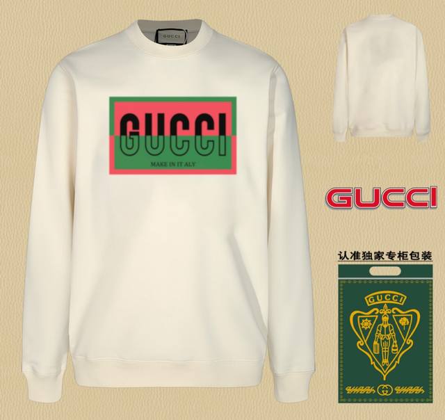 高版本卫衣 配独家图片包装 长期现货 Gucci~古驰 采用440G重磅面料 区别市场通货，随意搭配各种都是妥妥的帅气衣服整体用双坎肩做法，双坎肩做法使整件衣服