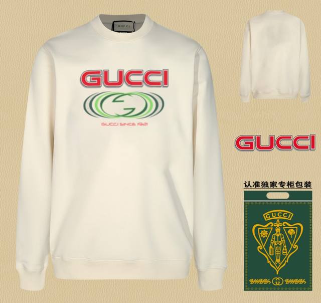 高版本卫衣 配独家图片包装 长期现货 Gucci~古驰 采用440G重磅面料 区别市场通货，随意搭配各种都是妥妥的帅气衣服整体用双坎肩做法，双坎肩做法使整件衣服