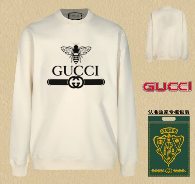 高版本卫衣 配独家图片包装 长期现货 Gucci~古驰 采用440G重磅面料 区别市场通货，随意搭配各种都是妥妥的帅气衣服整体用双坎肩做法，双坎肩做法使整件衣服