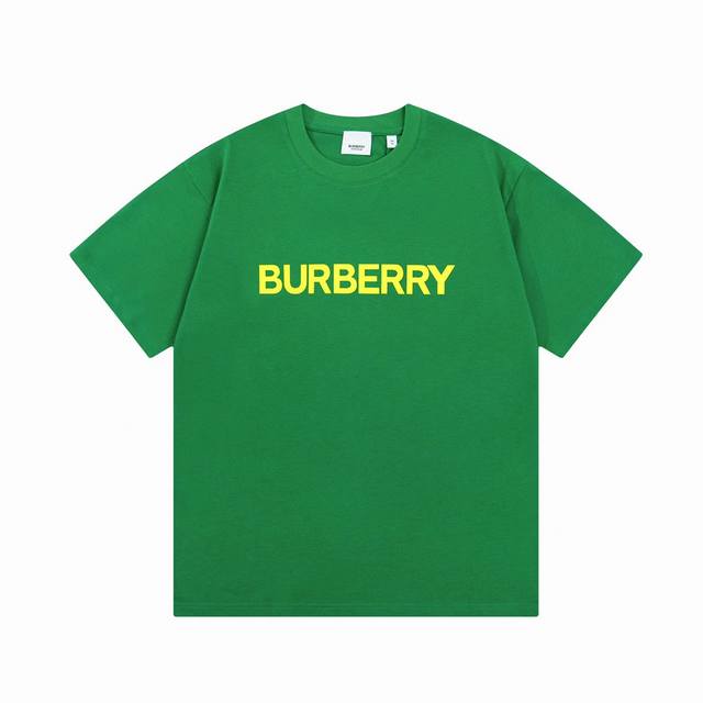 Burberry 巴宝莉 Logo经典单排字母 Tb标识印花 精致升级，灵感源自八十年代复古 原版面料 官方同款 短袖t恤 定制260克同缸染面料 手感非常舒服