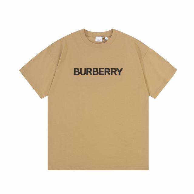 Burberry 巴宝莉 Logo经典单排字母 Tb标识印花 精致升级，灵感源自八十年代复古 原版面料 官方同款 短袖t恤 定制260克同缸染面料 手感非常舒服