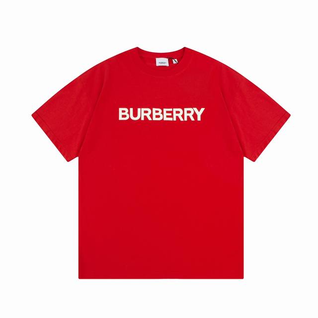 Burberry 巴宝莉 Logo经典单排字母 Tb标识印花 精致升级，灵感源自八十年代复古 原版面料 官方同款 短袖t恤 定制260克同缸染面料 手感非常舒服