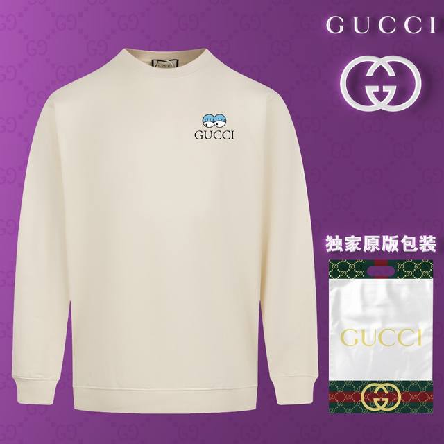 顶级版本 官网品质 配送独家图片原版包装 古驰 Gucci 现货秒发 2024秋冬新款毛圈卫衣 搭配重工高端数码3D个性logo印花工艺，设计独特，做工细致完美