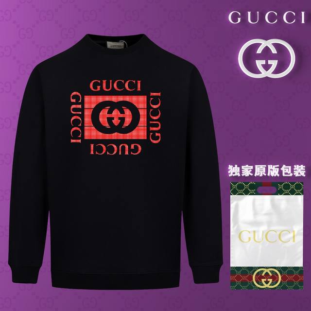 顶级版本 官网品质 配送独家图片原版包装 古驰 Gucci 现货秒发 2024秋冬新款毛圈卫衣 搭配重工高端数码3D个性logo印花工艺，设计独特，做工细致完美