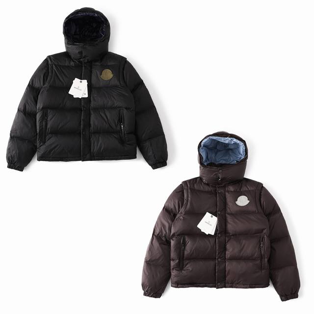 S78 顶级版本 2024Fw 秋冬最新款 Moncler 蒙口莱可拆卸羽绒服 Cyclone二合一羽绒服外套 鹅绒填充，上身轻盈 不臃肿 一件轻松过冬. 可变