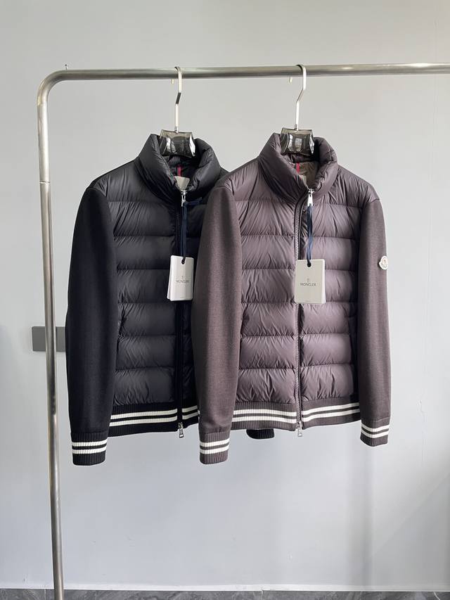 Moncler 蒙口 男装24秋冬新品高领绗缝羽绒针织拼接夹克羽绒服！镇店牛货，论版型设计以及用料都属于巅峰之作的蒙家针织羽绒服，先不说别的，蒙家羽绒服有多好，