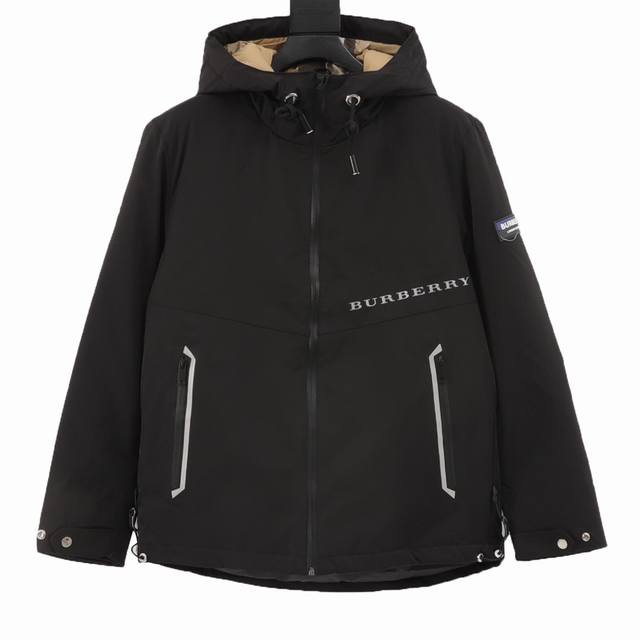 高品质顶级版本 Burberry 巴宝莉男士连帽3M反光羽绒服 英国皇室御用品牌！英国以及欧洲等国的高端限定款！这种级别的款式。是男人梦寐以求的款式，虽然是欧洲