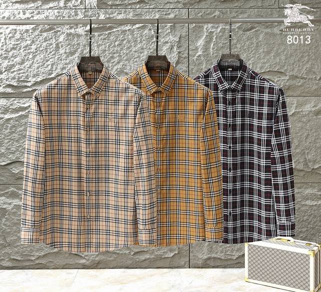 2024 ｜Burberry 面料：弹力府绸纯棉100% A级亲肤手感 颜色：浅卡其色 深卡其色 黑色 尺码：M L Xl Xxl 3Xl