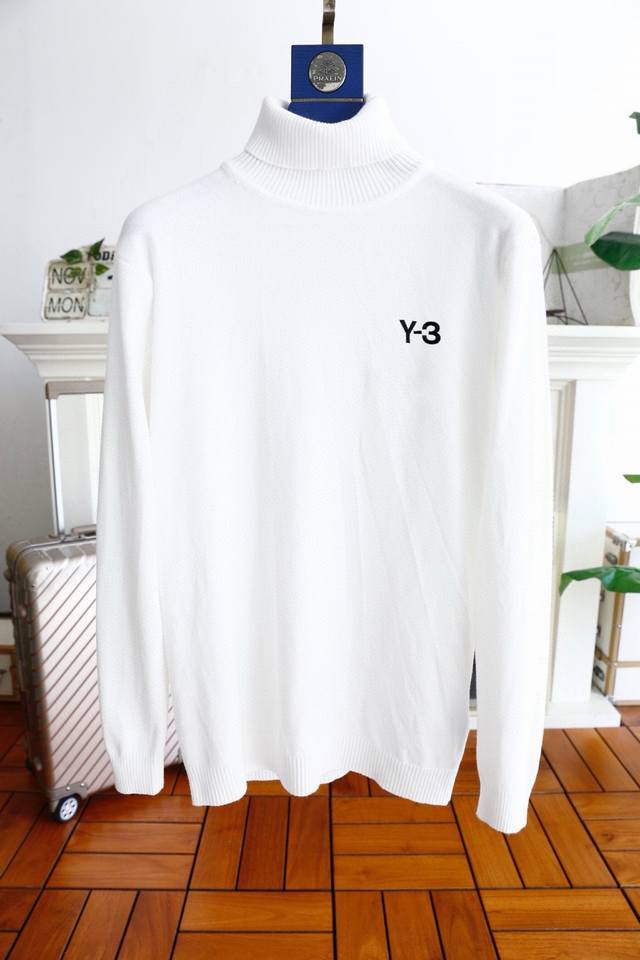 秋冬新款长袖高领毛衣 颜色：黑色、白色 码数：M～3Xl。 品牌: Y-3