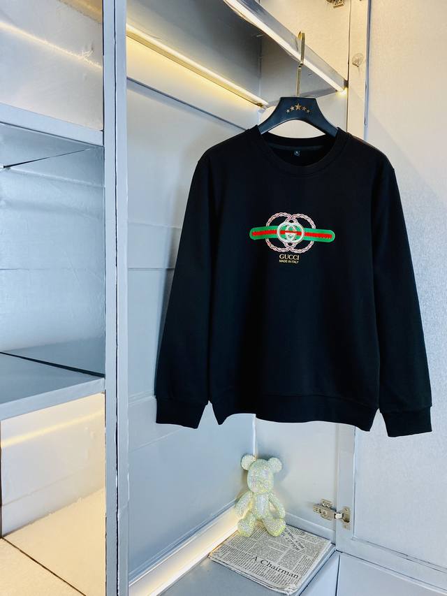 官网款可穿200斤胖子福音 古奇gucci 原单品质 三标齐全 2025最新款 衣服男装卫衣T恤 精选专柜订制顶级双丝光棉进口面料 所有细节做工完美1比1复刻