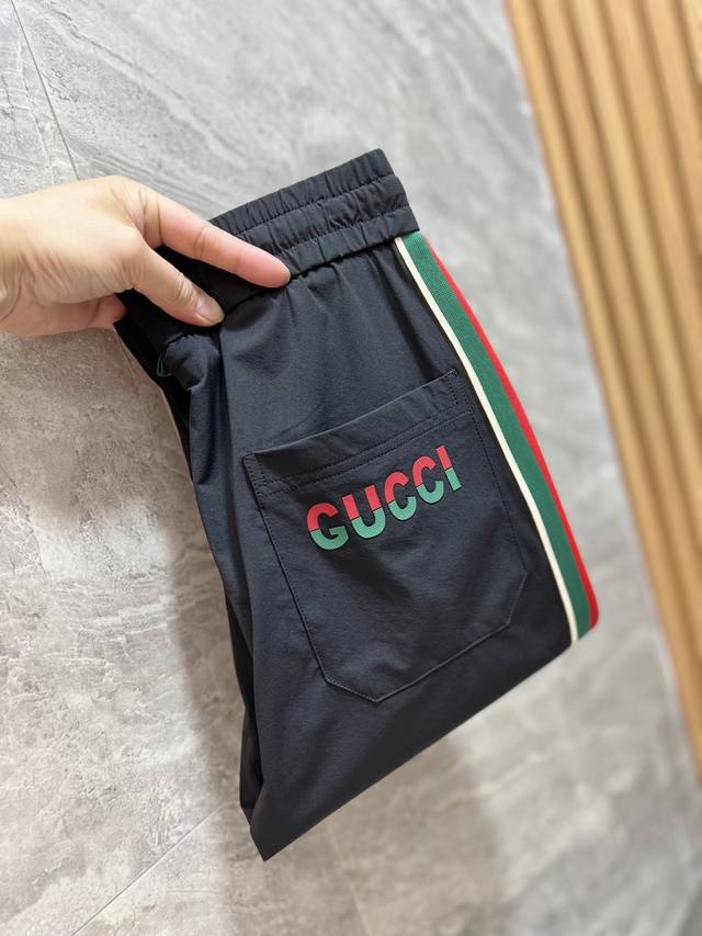 Gucci 古奇 2025春夏新品 三标齐全 休闲裤 好货不用过多介绍 看细节 专柜码数：M-3XL 175 140上身L