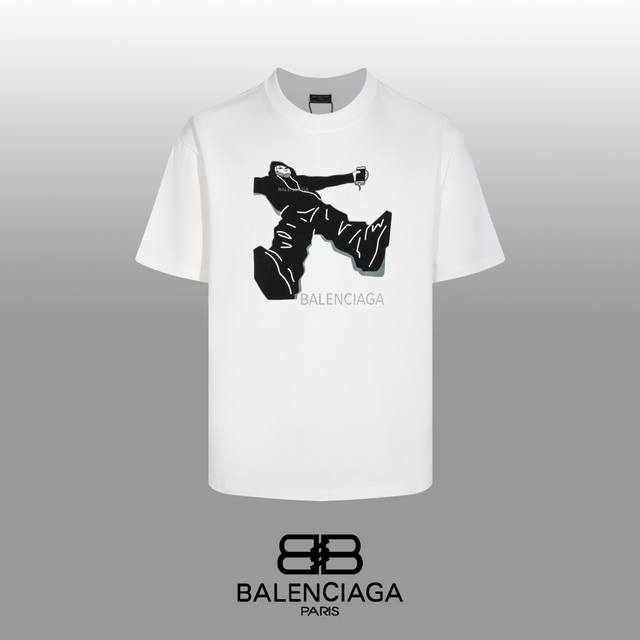 顶级代工品质 BALENCIAGA 巴黎世家 24SS 经典T恤短袖 不需要所谓烂大街的华丽文案 主打品质 - 面料经过2次高温缩水固色 不变形不缩水不起球 -