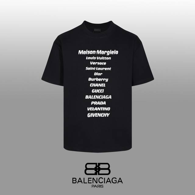 顶级代工品质 BALENCIAGA 巴黎世家 24SS 经典T恤短袖 不需要所谓烂大街的华丽文案 主打品质 - 面料经过2次高温缩水固色 不变形不缩水不起球 -