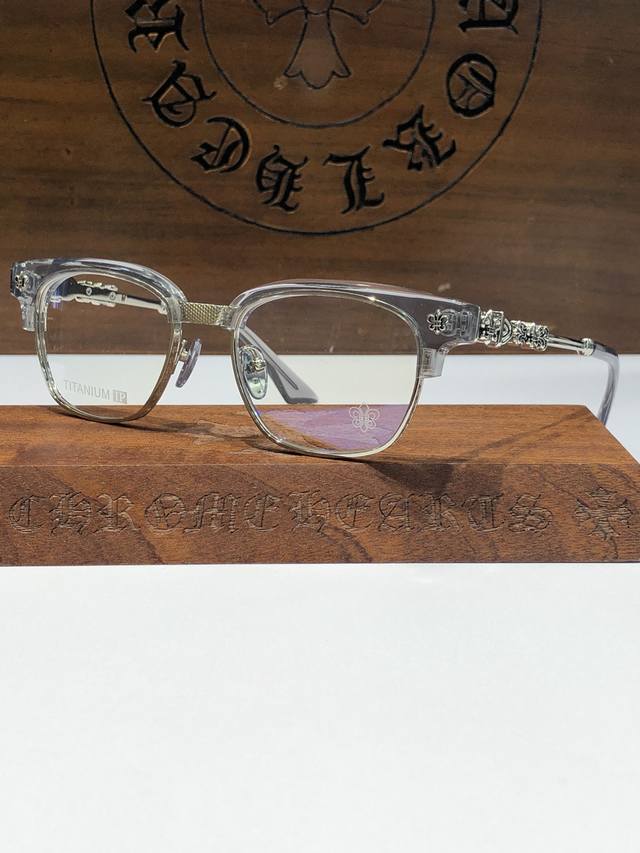 钛 重工新品眉架CHROME HEART 立体切割工艺制作 质感满分 CH8224 SIZE:53-20-154