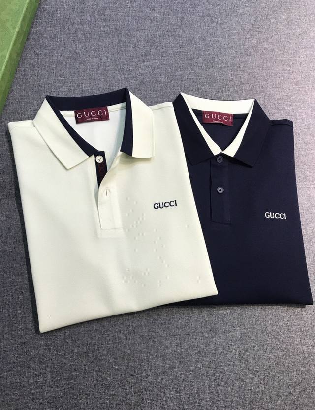 新品 Gu 古家男士时装款商务休闲POLO马球衫，香港洋行渠道货，25年春夏新品，经典明星级单品，广告画册形象大片搭配款，颜值系与品质兼备的一款POLO衫！！