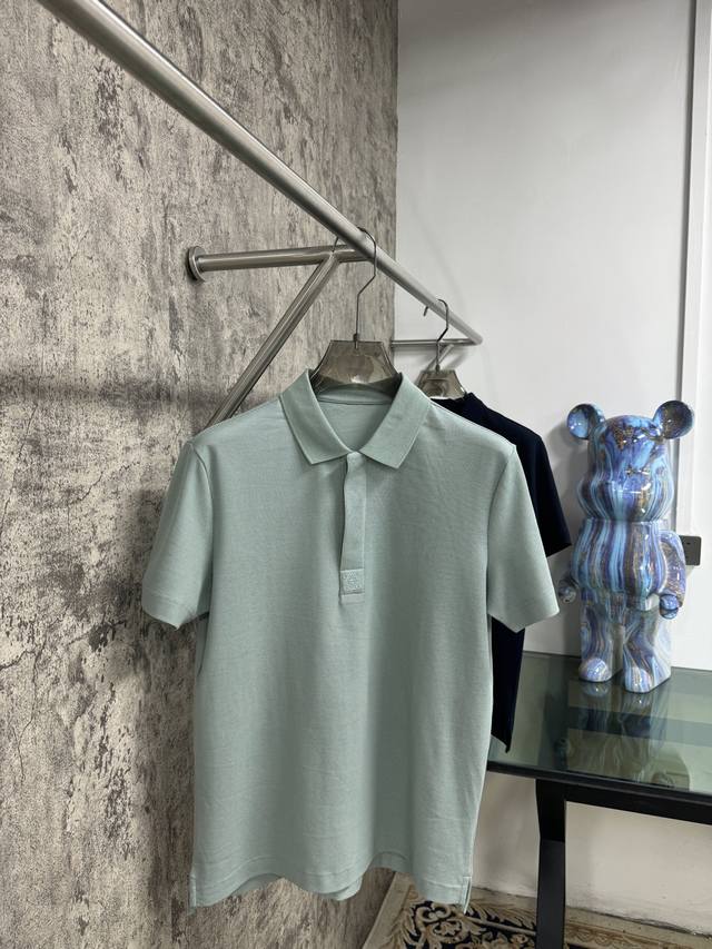 上新 25ss L家早春新款起脚色织Polo 原版定制 进口纱线色染 经典百搭 码数48-56