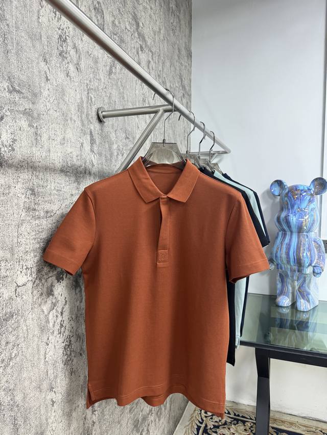 上新 25ss L家早春新款起脚色织Polo 原版定制 进口纱线色染 经典百搭 码数48-56