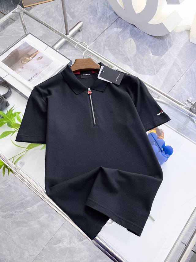 kiton 高级定制 大眼朱迪面料柔软舒适透气 2025 夏季 限量款短袖Polo系列 ：-3xl