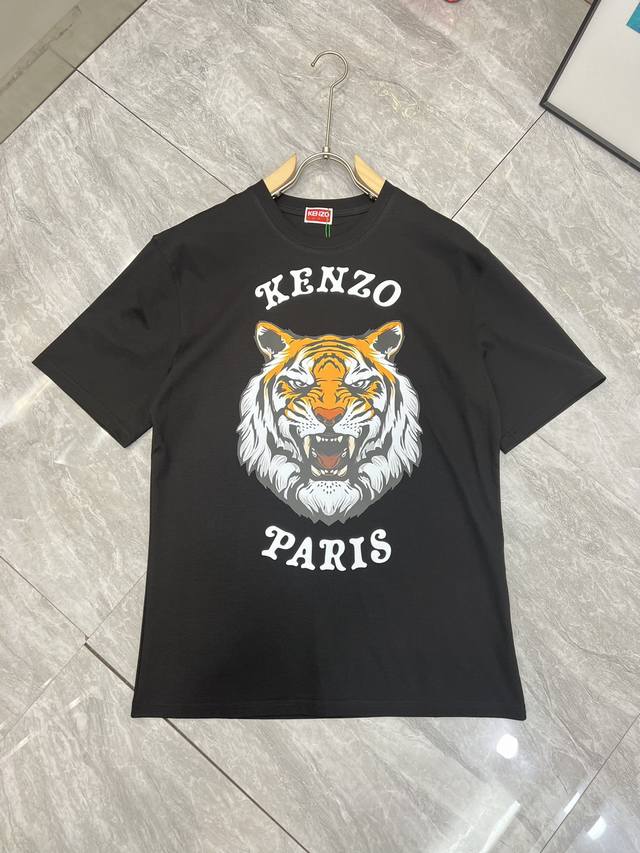 Kenzo 年春夏新品上新 三标齐全 圆领短袖T恤 好货不用过多介绍 看细节 专柜码数：M-XXL 175 140建议M 码数偏大